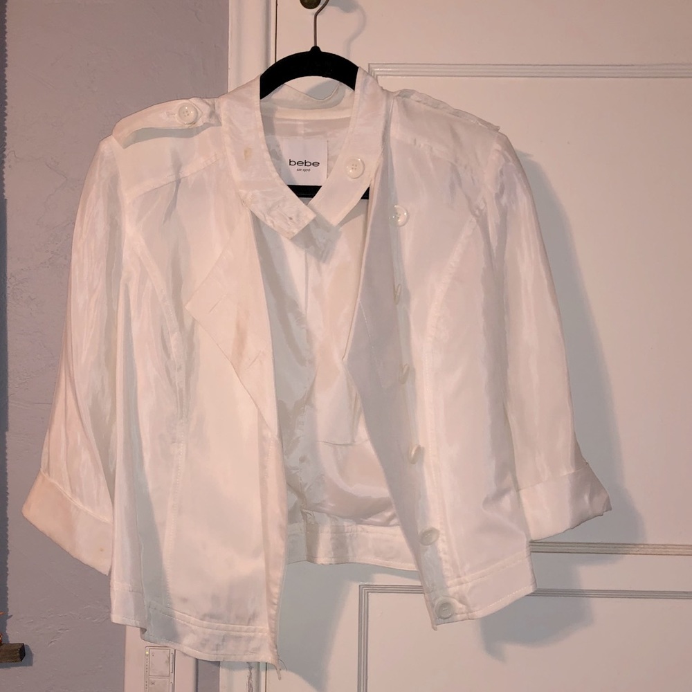 Bebe blazer white